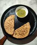 Hung curd boiled chana roti sandwich