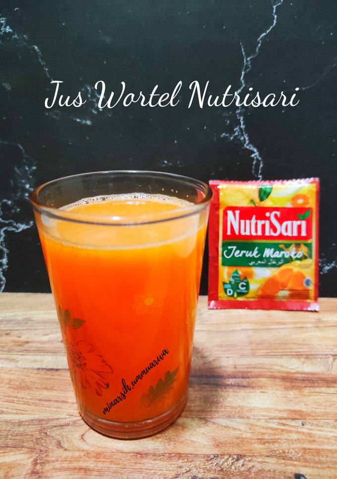 Foto resep Jus Wortel Nutrisari Jeruk Maroko