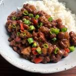 A picture of Stewed Azuki (Red Beans).