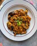 Eggplant -seedless and potato Korma