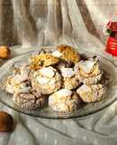 🤶🏼🍪 Galletitas craqueladas de Pan Dulce 🍪 Galletitas navideñas nevadas 🍪🤶🏻