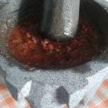 Una foto de Salsa de molcajete picosita