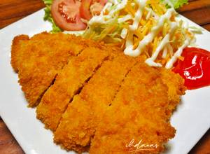 Foto resep Chicken Katsu Renyah dan Salad Segar ala Hokben