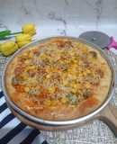 Pizza Praktis No Ulen Topping Jagung Wortel, Bakso Dan Sosis #522