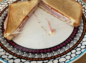 A picture of Proper School Lunch Pepperoni Ham and Cheese Sandwich.