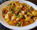 A picture of step 5 of Tofu Korma with Mixed Vegetables.