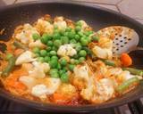 A picture of step 4 of Tofu Korma with Mixed Vegetables.