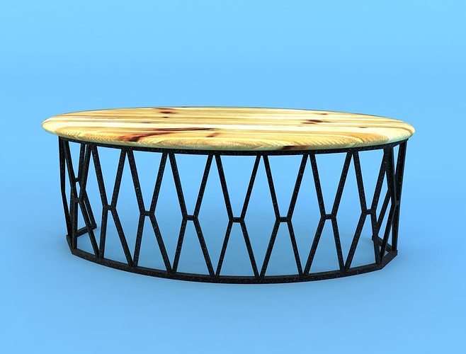 Ellipse Desk 3D model