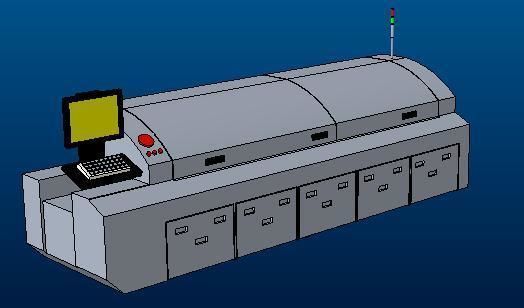 SMT reflow free VR / AR / low-poly 3D model OBJ