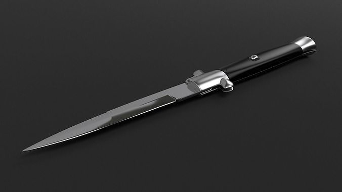 Switchblade knife - Stiletto 3D model