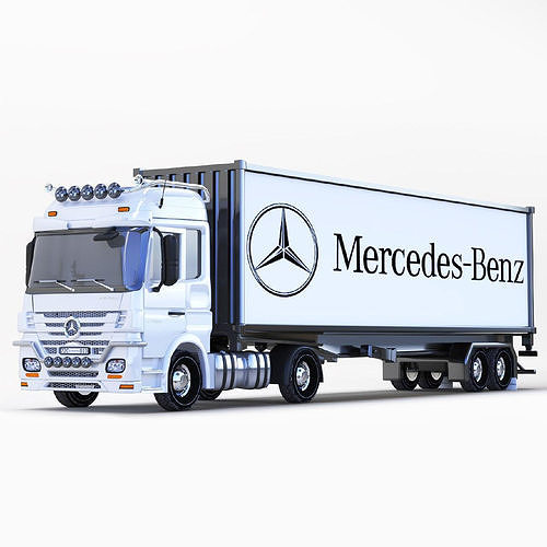 benz actros 01 3D model