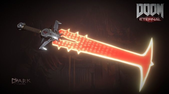 The crucible Blade of doom  Low-poly 3D model