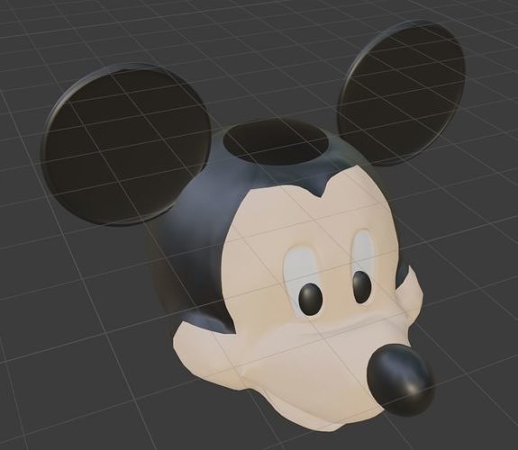 mickey mouse head 3D print model