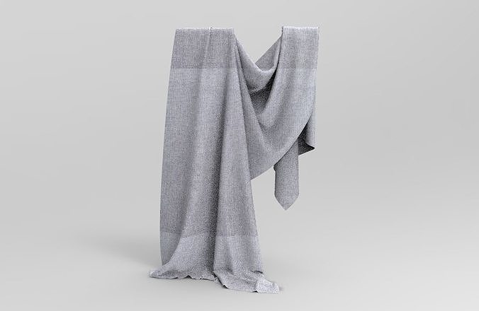 Cloth 7 scarf Low-poly 3D model