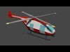 Lowpoly Helicopter Low-poly 3D model_1