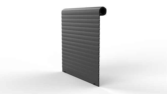 Shutter wall panel 3D model