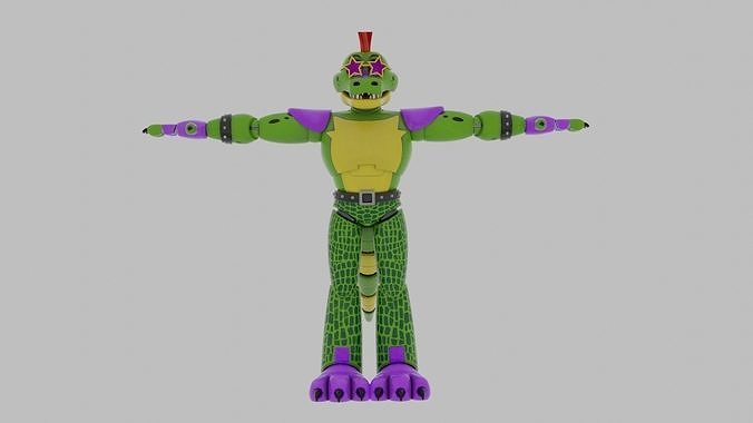 Montgomery Gator - FNAF Security Breach Low-poly 3D model