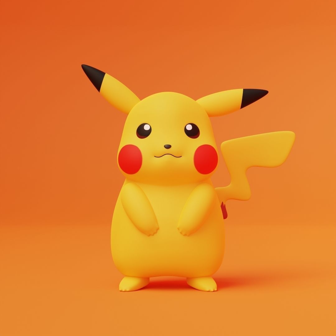 Pikachu 3D Sculpt Free free 3D model | CGTrader