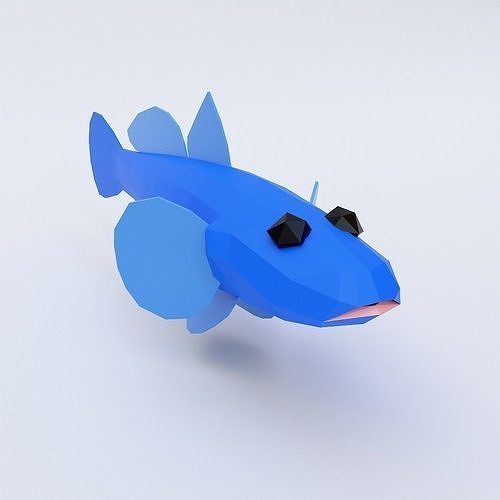 Dragon goby fish 3d model  Low-poly 3D model