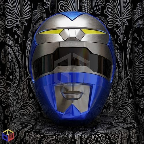 Power rangers Lost Galaxy Blue Ranger Helmet  3D print model