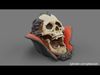 Skull of Dracula high-poly 3D model_1