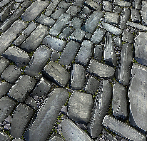 Stone Floor Texture Pack Low-poly 3D model