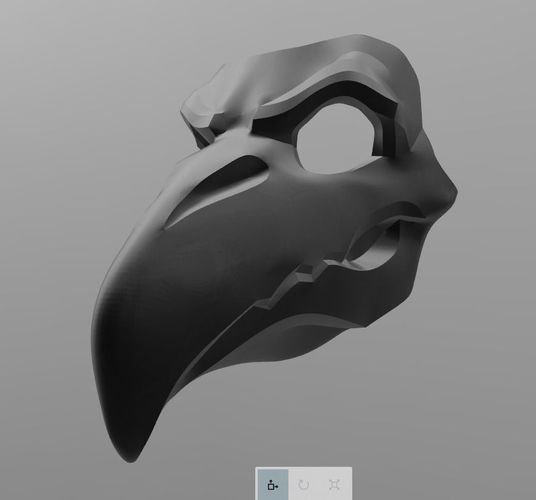 Overwatch Nevermore Reaper mask 3D print model