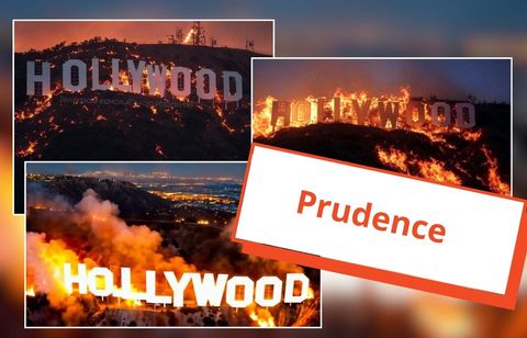 Attention à ces fausses images du panneau « Hollywood » en proie aux flammes