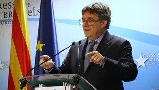 Carles Puigdemont, ahir, a Brussel·les