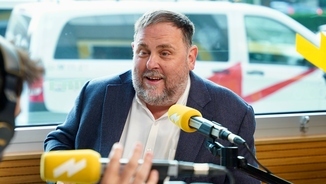 Oriol Junqueras a l&#039;estudi de Catalunya Ràdio