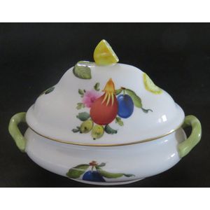 Herend Hungary tureen shaped covered box. Excellent condition.