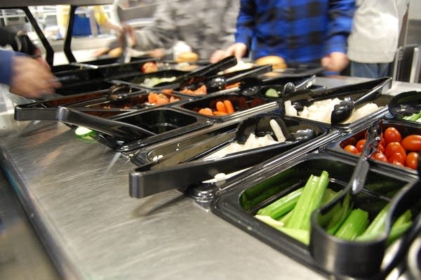 Battle Creek Elementary salad bar