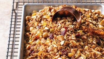 Homemade Cherry Macadamia Granola