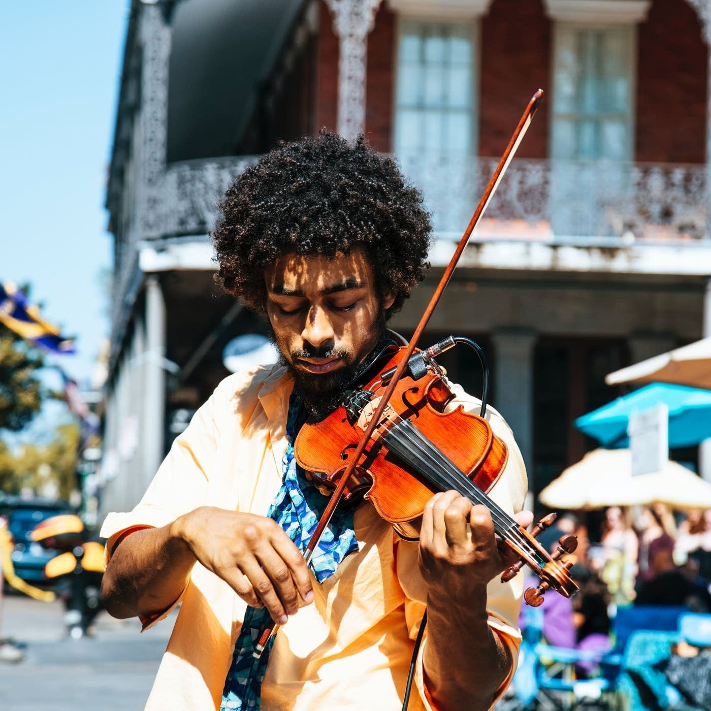 Man playing violin