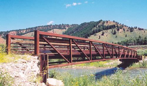 COR-TEN® steel bridge - Short span steel - truss / pedestrian / precast