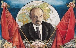 Sharav Balduu - Portrait of Lenin