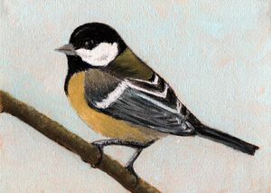 Great Tit (Alkyd Oil Paint)