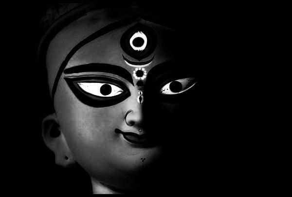 Ma Durga in black and white - Alchemy of desire