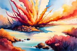 Watercolor Style explosion