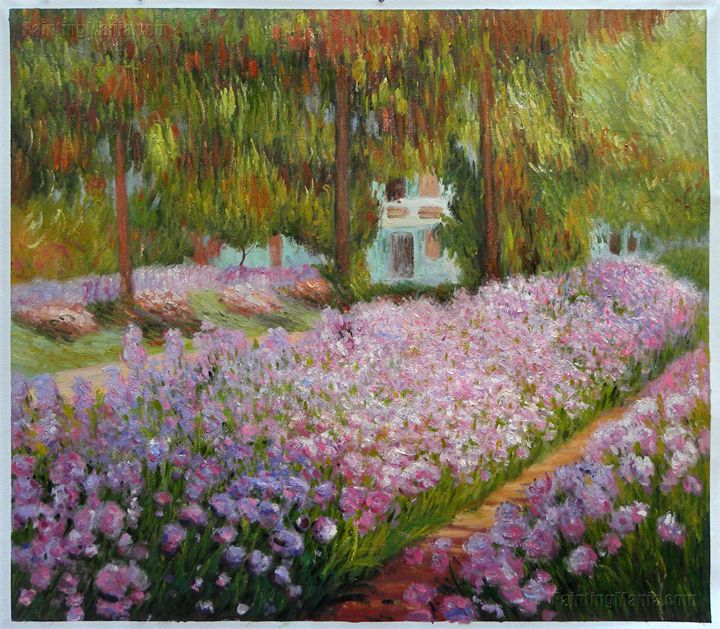 Irises in Monet's Garden Monet Arts - PaintingMania