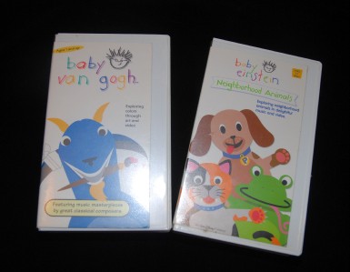 SET of 10 Baby Newton Baby Einstein VHS Tapes PLUS 3 Sesame Street Elmo ...