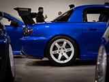 Voltex Wing on Blue Honda S2000