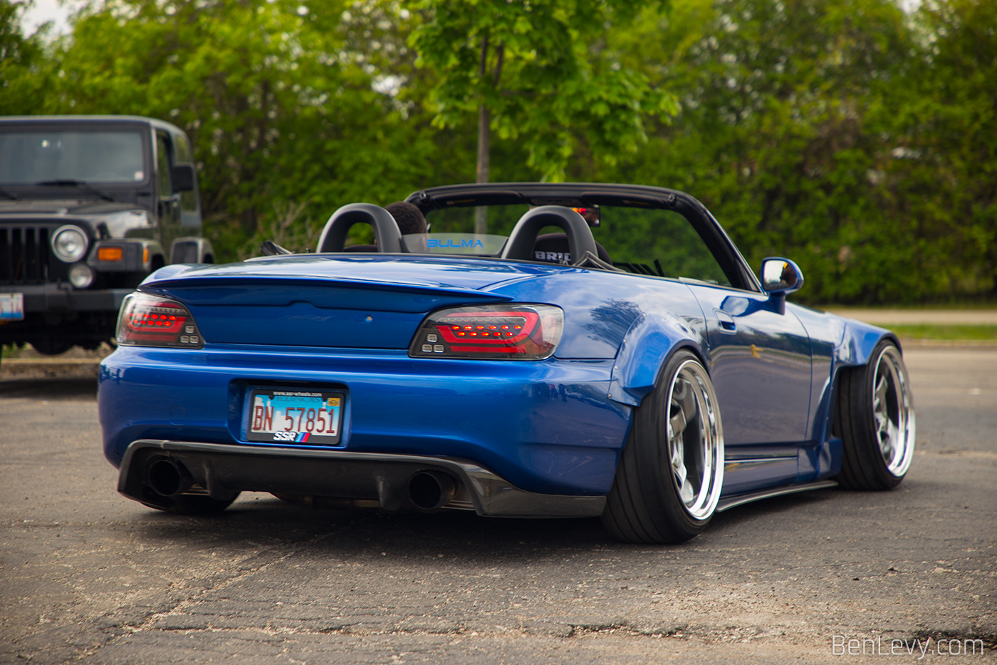 Slammed Honda S2000 with Custom Rear