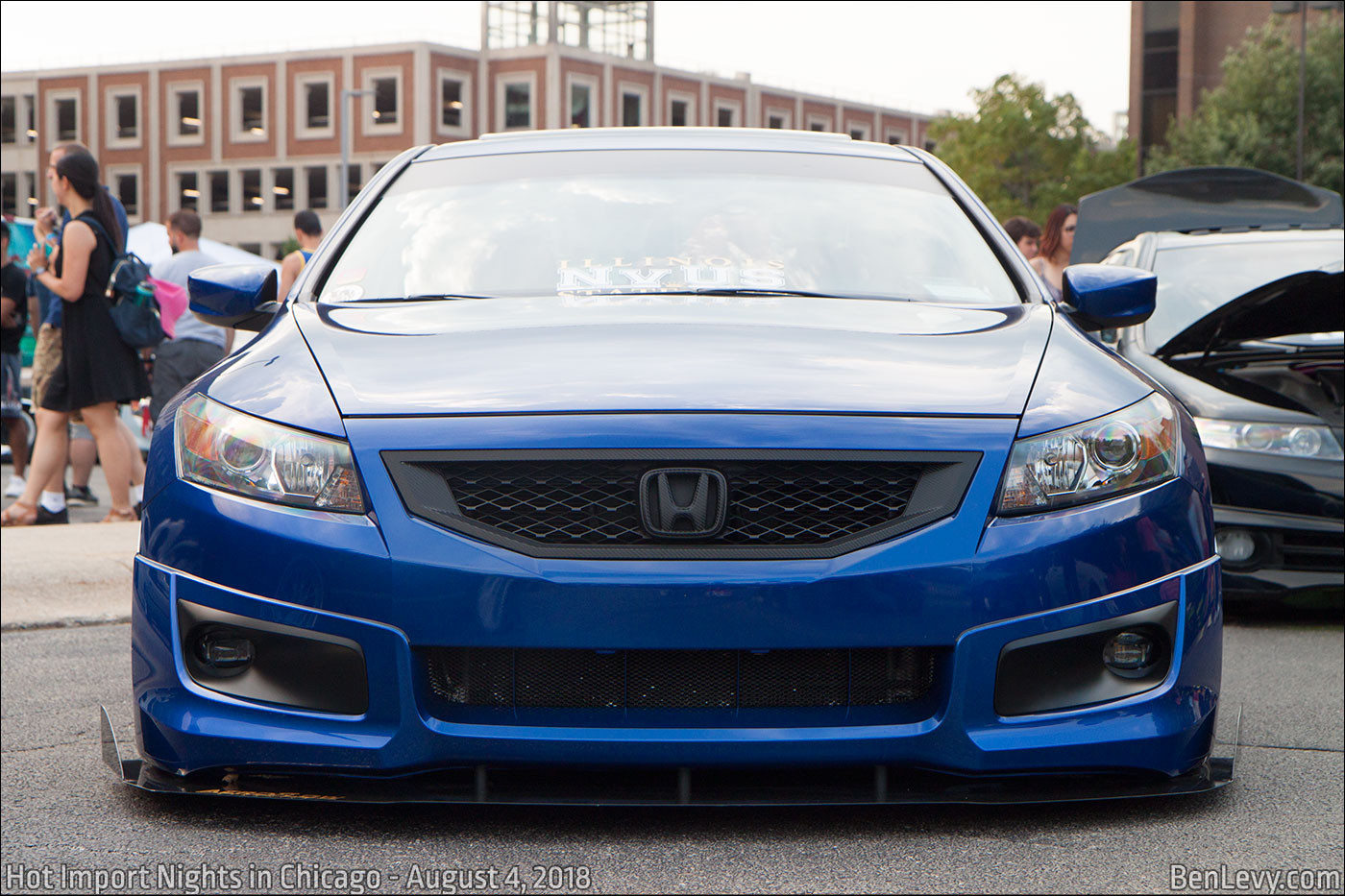 Blue Honda Accord coupe