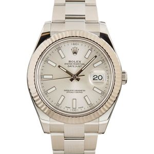 Rolex Datejust II Ref 116334 Silver Dial