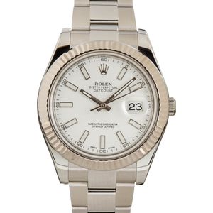 Rolex Datejust II 116334 41MM White Dial