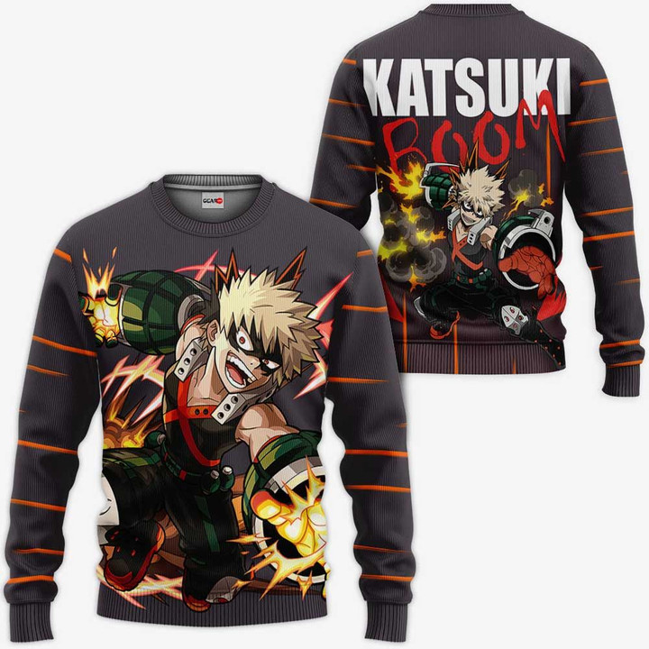 Katsuki Bakugo Hoodie Dynamight My Hero Academia Anime Shirt - Gear Otaku