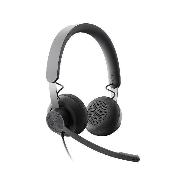 Logitech - zone usb wired headset msft teams, graphite