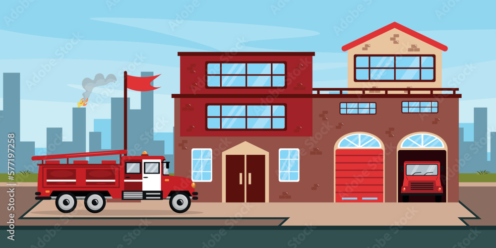 Free clip cartoon firehouse, Download Free clip cartoon firehouse png ...