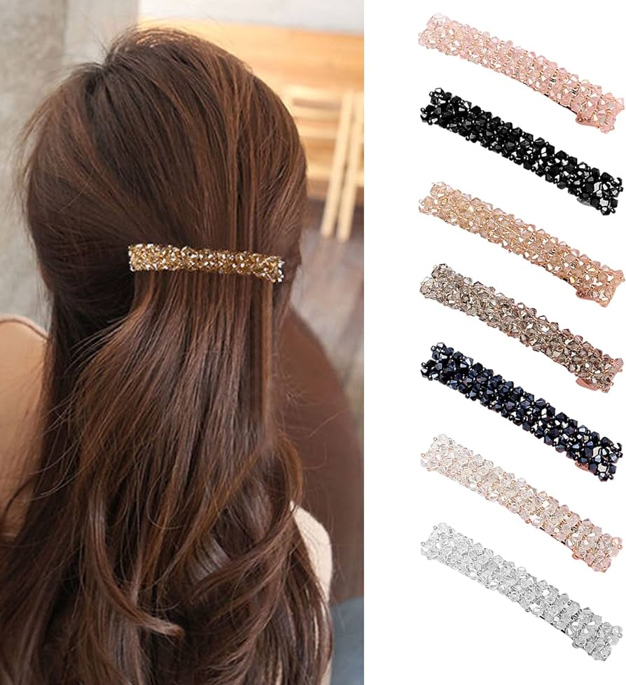 7 Pieces Womens Hair Clip, Crystal Hair Clips, Girls, Fashion Hair Pins ...